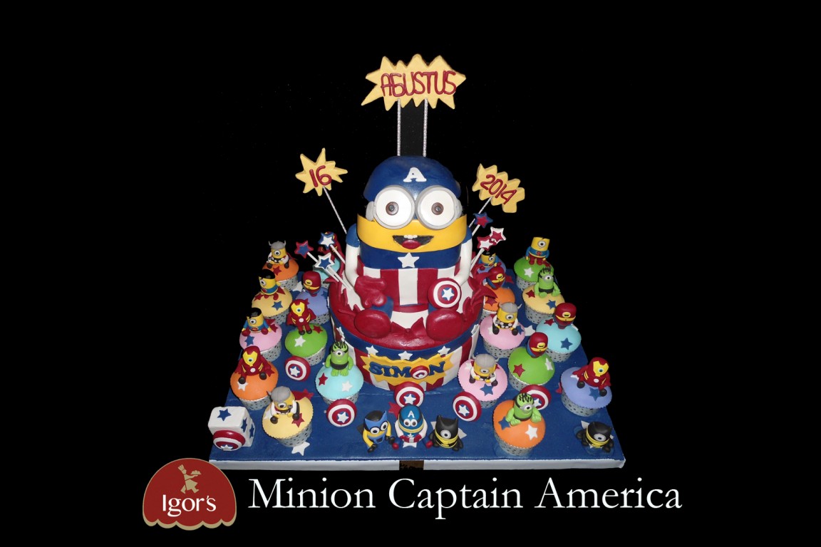 Minion Captain America - Igor's Pastry & Cafe Surabaya | Bakery, Pastry, & Oleh-Oleh Premium Surabaya products